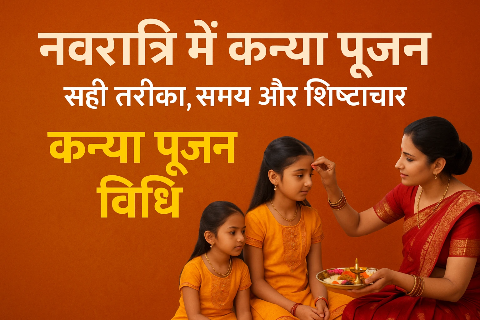 कन्या पूजन विधि