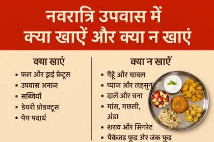 नवरात्रि उपवास भोजन